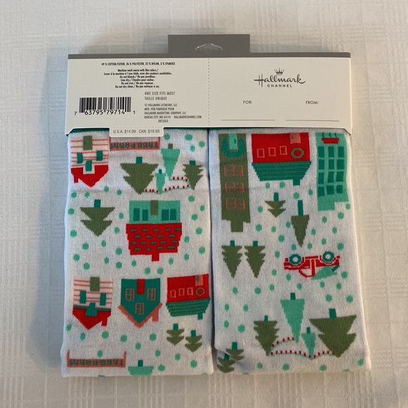 Hallmark Channel ‘Hallmark Channel On. All my worries gone.’ SOCKS 🌲🧦 - Picture 2 of 3